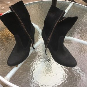 Ugg leather and suede booties